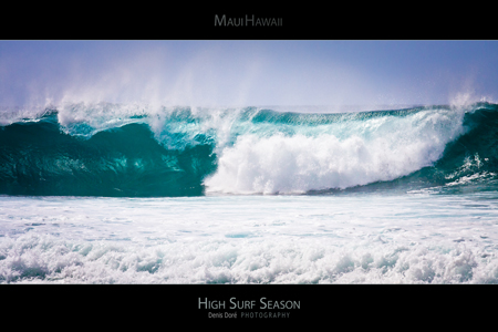 Maui Hawaii Surf Poster