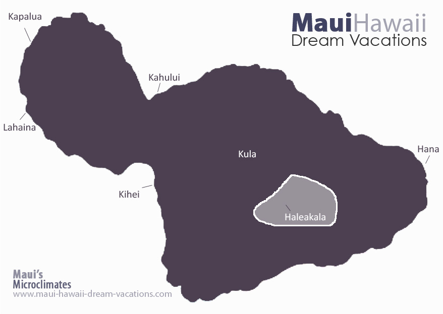 Maui Haleakala Weather Map Microclimates