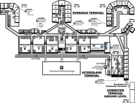 Honolulu International Airport Second Floor