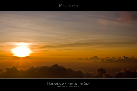 Hawaii Maui Posters of Haleakala Sunsets