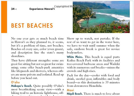 Hawaii Guidebook Fodor's Hawaii Best Beaches